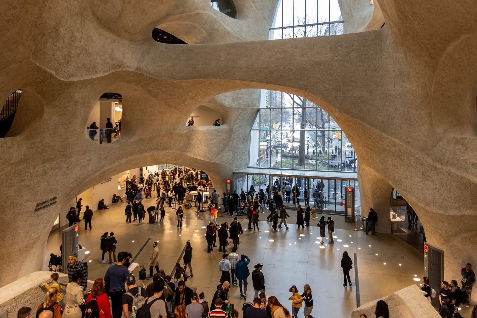 The atrium of the Richard Gilder Center at the American Museum of Natural History